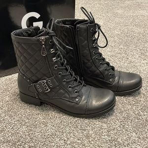 G by GUESS Fashion Combat Boots - Sz 7.5